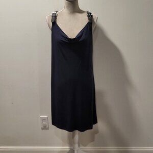 Michael Kors Dark Navy Blue Dress, with shoulder (belt) straps, Size Medium
